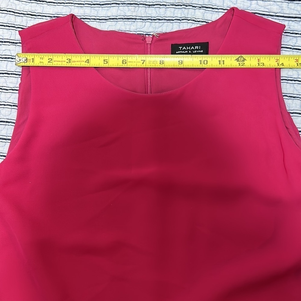NWT Tahari ASL womens Sleeveless Fly Away Jumpsuit size 16 - Picture 4 of 11